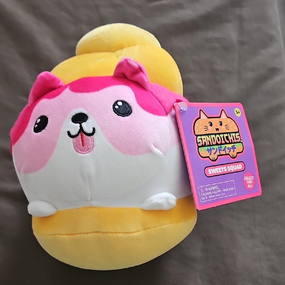 Pink and Yellow Sandoichis Plush Toy